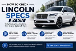 How to Check Lincoln Detailed Specifications by VIN